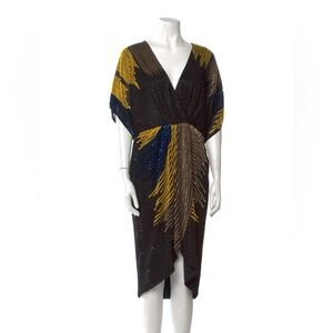 Gianni Bini Cocktail Dress Bridget Size US 12 Black Urban Jungle NWT